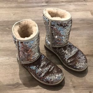 Sparkly Reversible Authentic Ugg Boots